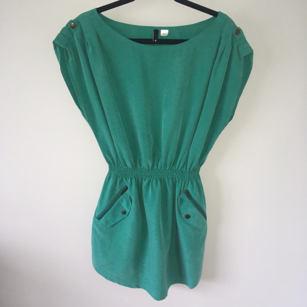 H&M turquoise midi dress